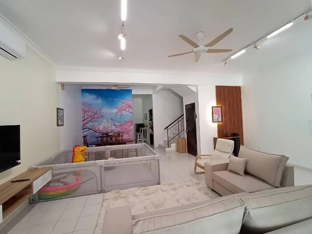Nyaraló Cheerfull-Cozy Japanese Style Villa Bukit Mertajam